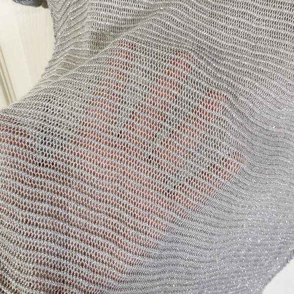 Torrid - Metallic Silver Knit Top - Picture 6 of 8